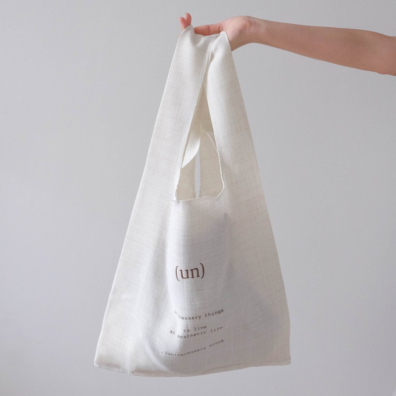 Basic grocery bag (White) - 手提包/手提袋 - 棉．麻 