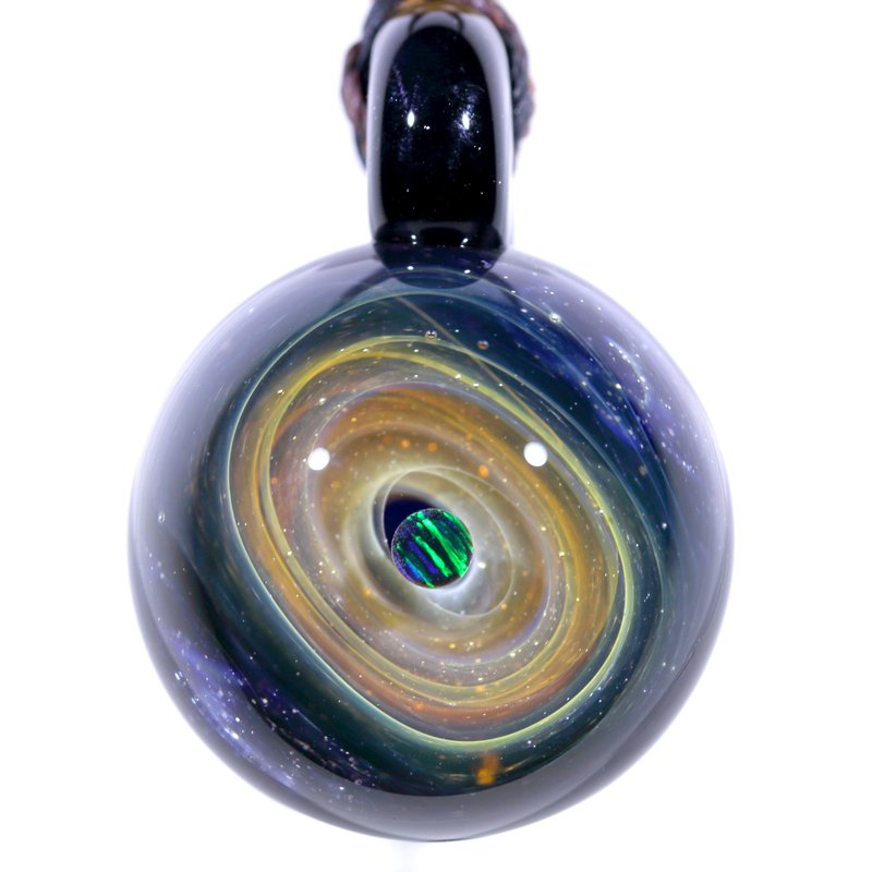 宇宙玻璃頸鏈吊墜29mm no.149 - 頸鏈 - 玻璃 咖啡色