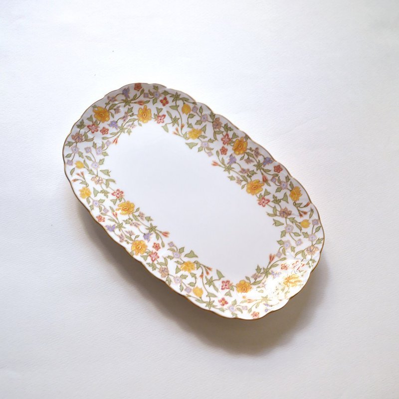 Fitria 秋甜骨瓷托盤 長盤(23cm) - 盤子/餐盤/盤架 - 瓷 橘色