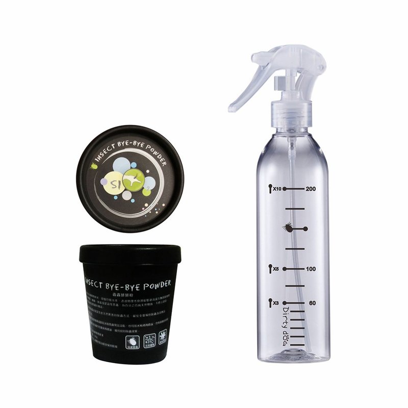 Dirty Dog-pure natural insect powder (can 100g) + free spray bottle - Cleaning & Grooming - Plants & Flowers 