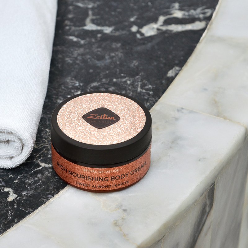 ロシア語 Zeitun Shadu 植物エキス プレジャー スイート アーモンド センシティブ ナリッシング クリーム 200ml - その他 - その他の素材 オレンジ