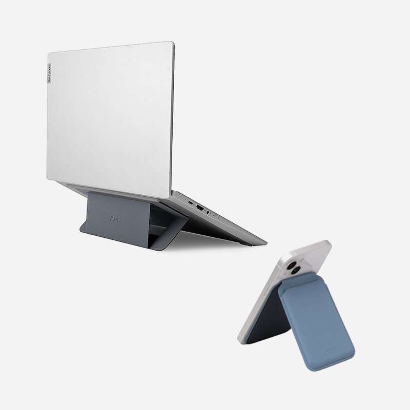 MOFT | Airflow Cooling Invisible Laptop Stand + Magnetic Sensor Card Holder Combination - Computer Accessories - Other Materials Multicolor