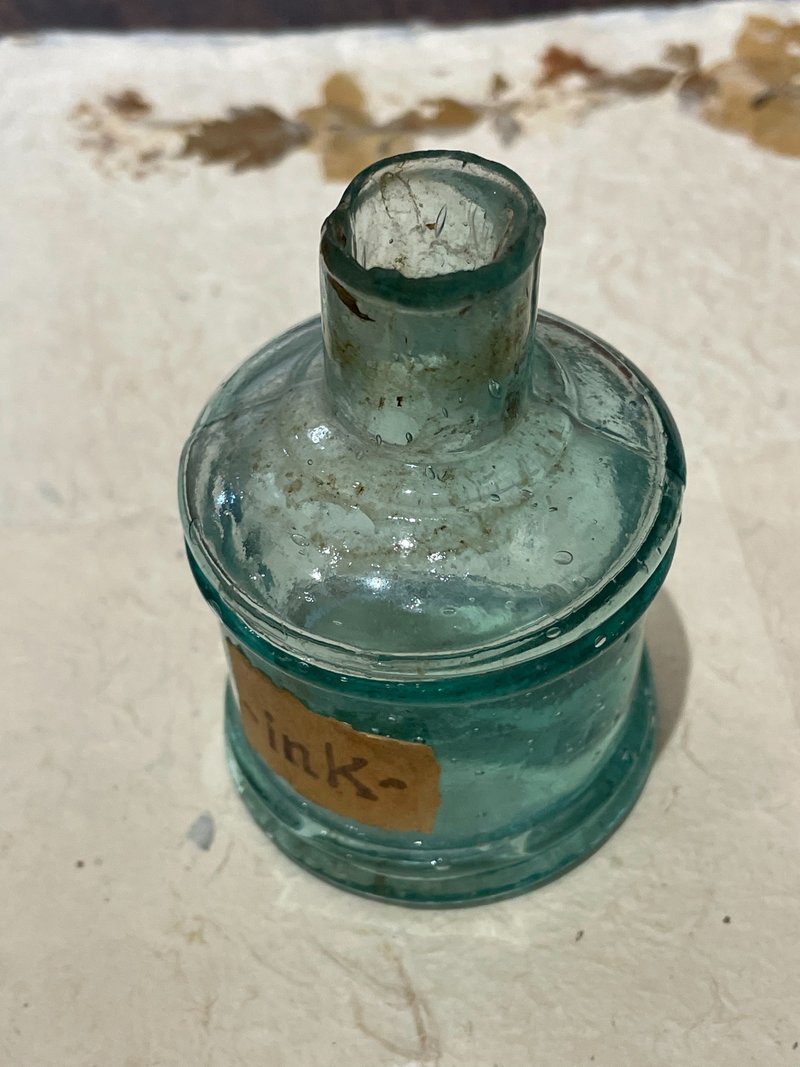 英國百年手工古典墨水瓶 - 其他 - 玻璃 