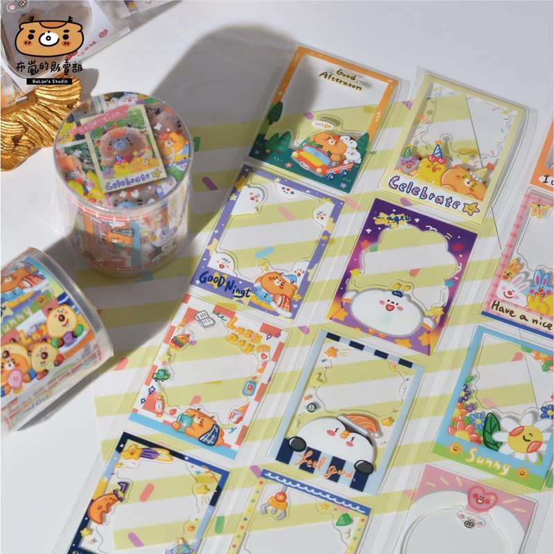 Bu Lan's Sales Department Mini Polaroid Frame Sticker Roll 4.5cm wide 5m - Washi Tape - Plastic 