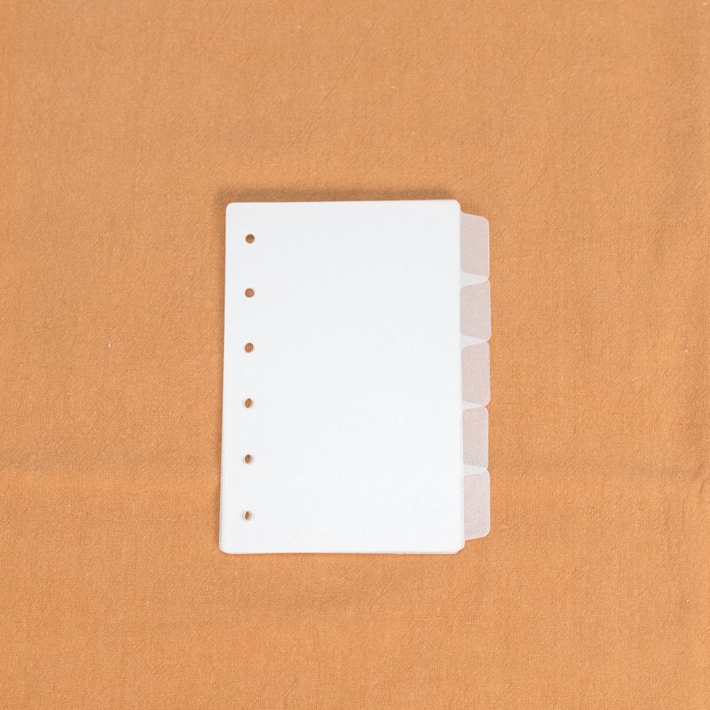 A7 6孔活頁手帳|萬用手冊分隔頁|索引頁 - 筆記本/手帳 - 塑膠 透明