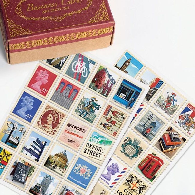 Desgin-stamp sticker set V4-London A01, 7321-04405 - สติกเกอร์ - กระดาษ หลากหลายสี