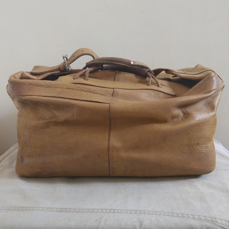 Leather bag_B038 - Handbags & Totes - Genuine Leather Brown