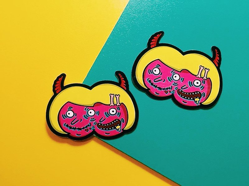 Evil Sisters/ Stickers - Stickers - Waterproof Material Multicolor