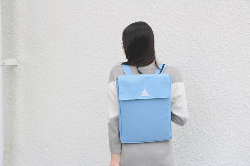 MaryWil Backpack-Blue - กระเป๋าเป้สะพายหลัง - วัสดุอื่นๆ สีน้ำเงิน