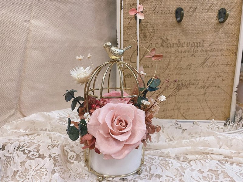 |French Romance|Birdcage Flower Ceremony - Dried Flowers & Bouquets - Other Materials 