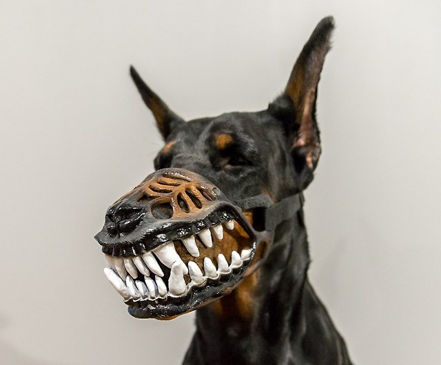 Werewolf Bloodless Dog muzzle Scary Doberman muzzles Pet Gift
