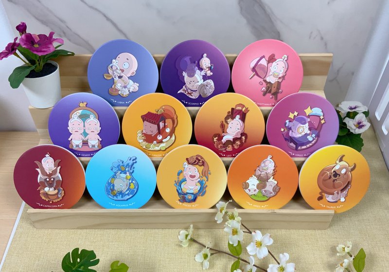 【どれもあなただけのオリジナル】干支コースター_飲み物をもっと温かく - コースター - 磁器 