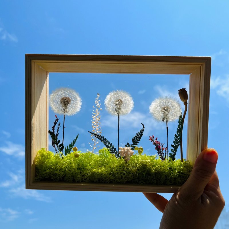 Dandelion Garden Photo Frame Micro Landscape - Items for Display - Plants & Flowers 