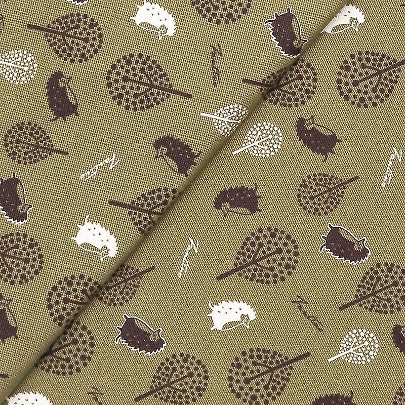 百分百純棉布料－叢林躲貓貓－抹茶綠 - 編織/刺繡/羊毛氈/縫紉 - 棉．麻 綠色