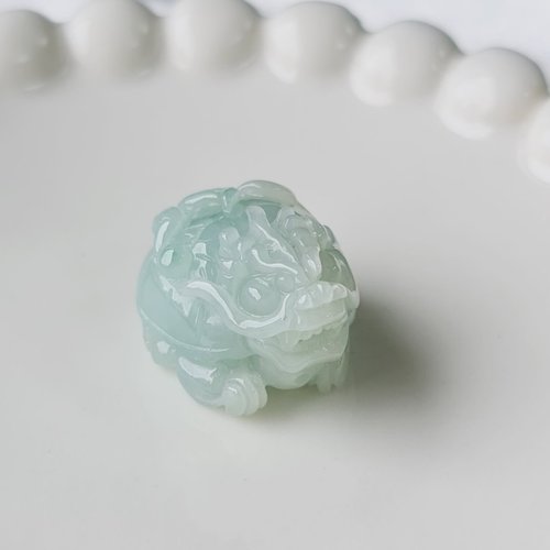 緣圓翡翠 細糯天空藍龍龜吊墜 | 天然緬甸玉A貨翡翠