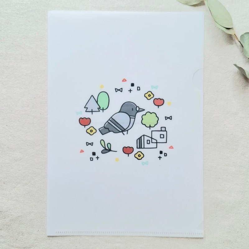 街に住む鳩さんのクリアファイル - 文件夾/資料夾 - 塑膠 