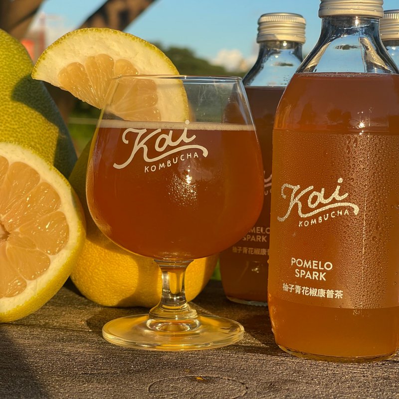 柚子青花椒康普茶 | SiChuan Pomelo Kombucha - 茶葉/茶包/水果茶 - 新鮮食材 多色