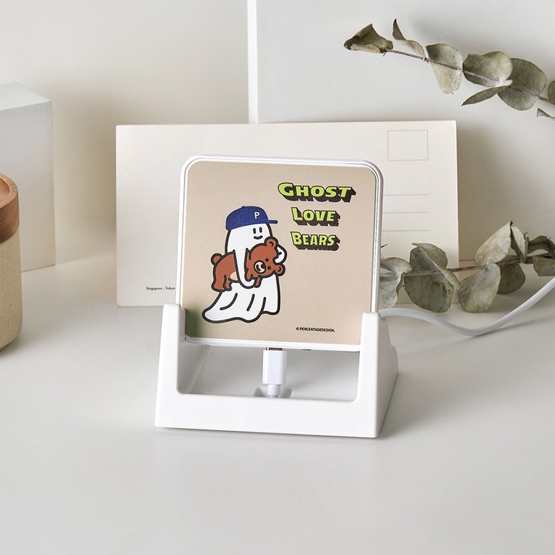 Percentage抱抱小熊15W可拆式快充無線充電器 - 無線充電盤/板/座 - 塑膠 多色