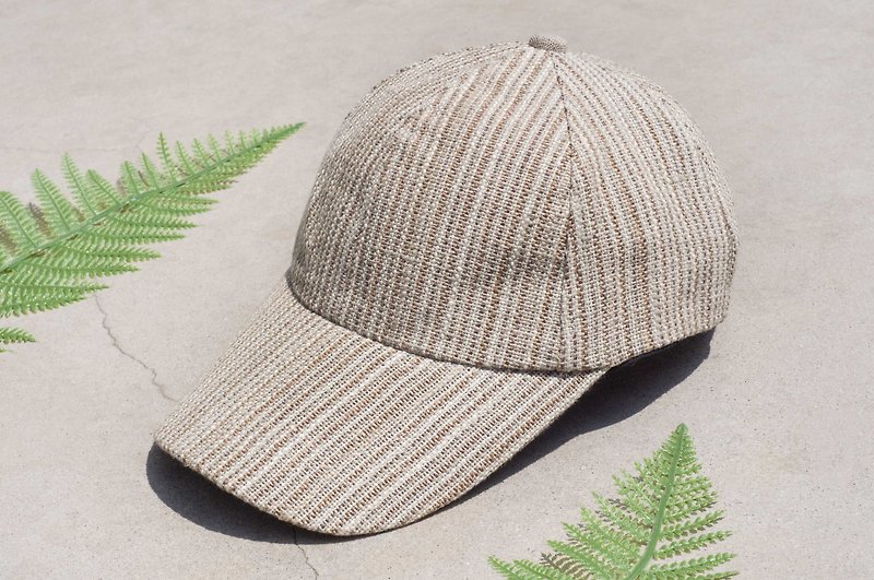 Hemp Cap Cap Cap Hat Fisherman's Hat Visor Hand Hat Sports Cap - Desert and Oasis - หมวก - ผ้าฝ้าย/ผ้าลินิน หลากหลายสี