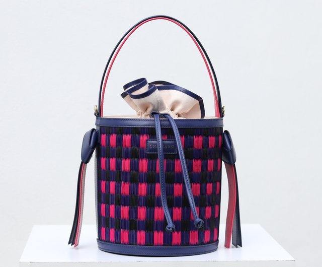 Eva city plaid online small bucket