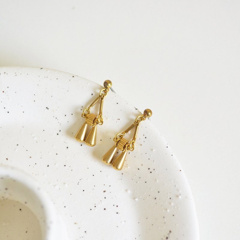 Little Moments Bronze Earring Gift - Earrings & Clip-ons - Copper & Brass Gold
