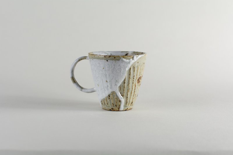 Hand made coffee cup - แก้วมัค/แก้วกาแฟ - ดินเผา สีกากี