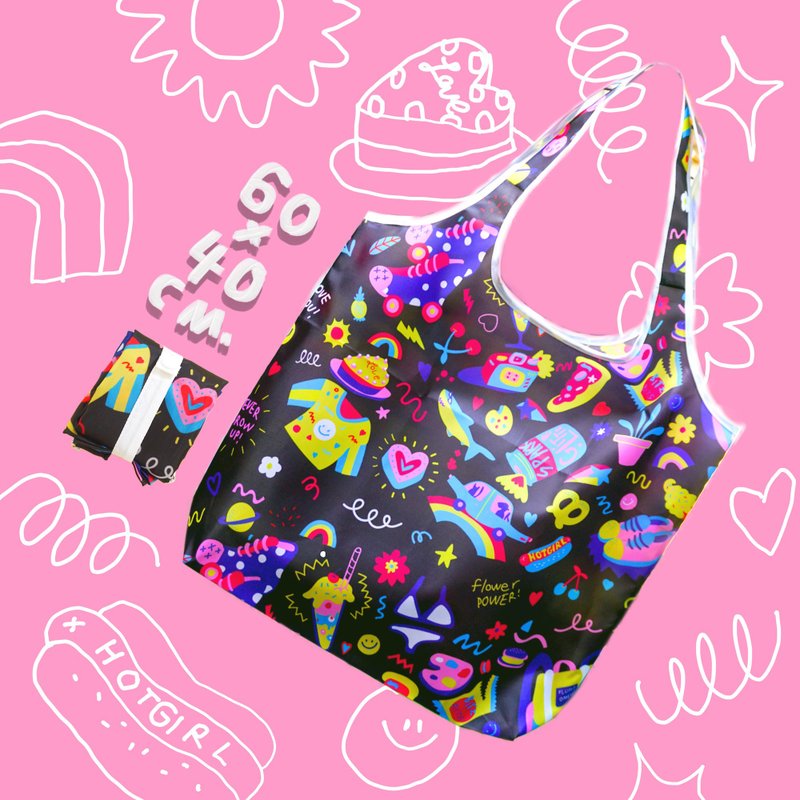 BLACK SUMMER FOLDABLE BAG - 其他 - 其他材質 黑色