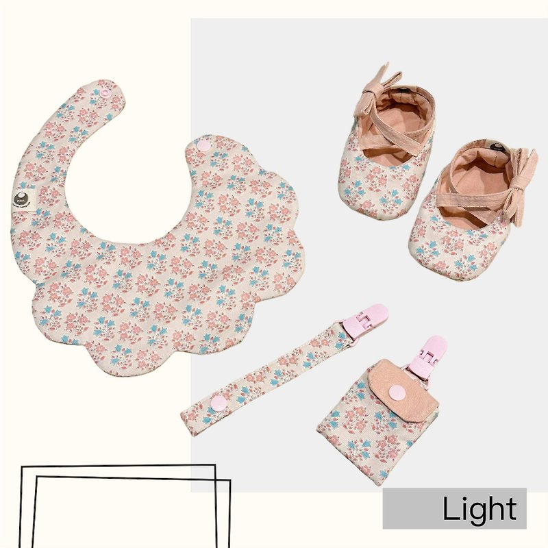 pacifier Nude Pink Little Flower Toddler Shoes - Baby Gift Sets - Cotton & Hemp Pink