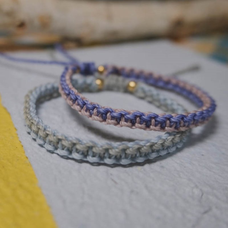 == weaven bracelet== 【 double spiral 】 - Bracelets - Wax 