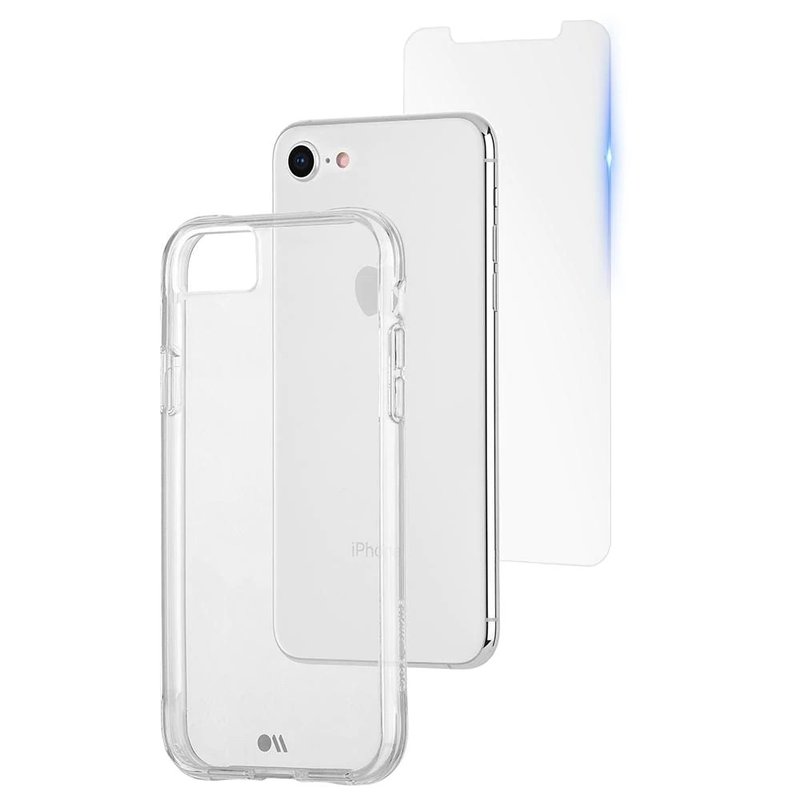 iPhone SE(第三/二代)強悍防摔手機保護殼-透明(贈原廠強化玻璃貼 - 手機殼/手機套 - 其他材質 