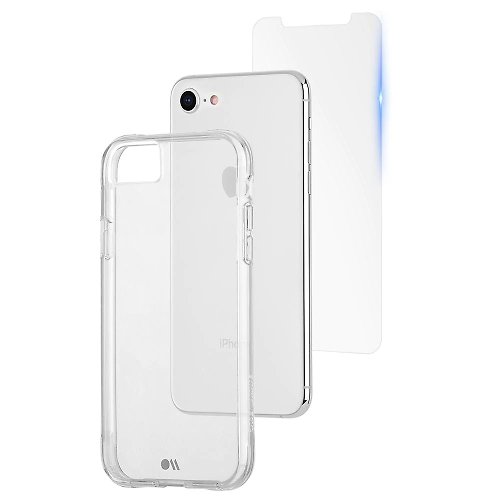Case-Mate iPhone SE(第三/二代)強悍防摔手機保護殼-透明(贈原廠強化玻璃貼