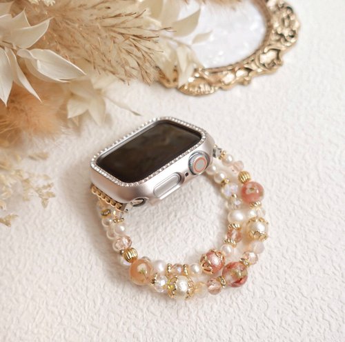 Cherie Beige Apple watch滴膠錶鏈