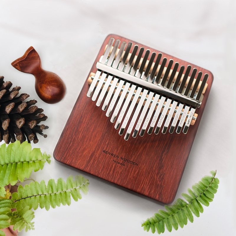 Original wood piano African red rosewood Sagittarius 17-note Kalimba thumb piano KALIMBA - กีตาร์เครื่องดนตรี - ไม้ สีแดง