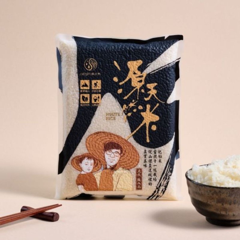 【源天然】白米 1kg - 米/五穀雜糧 - 塑膠 