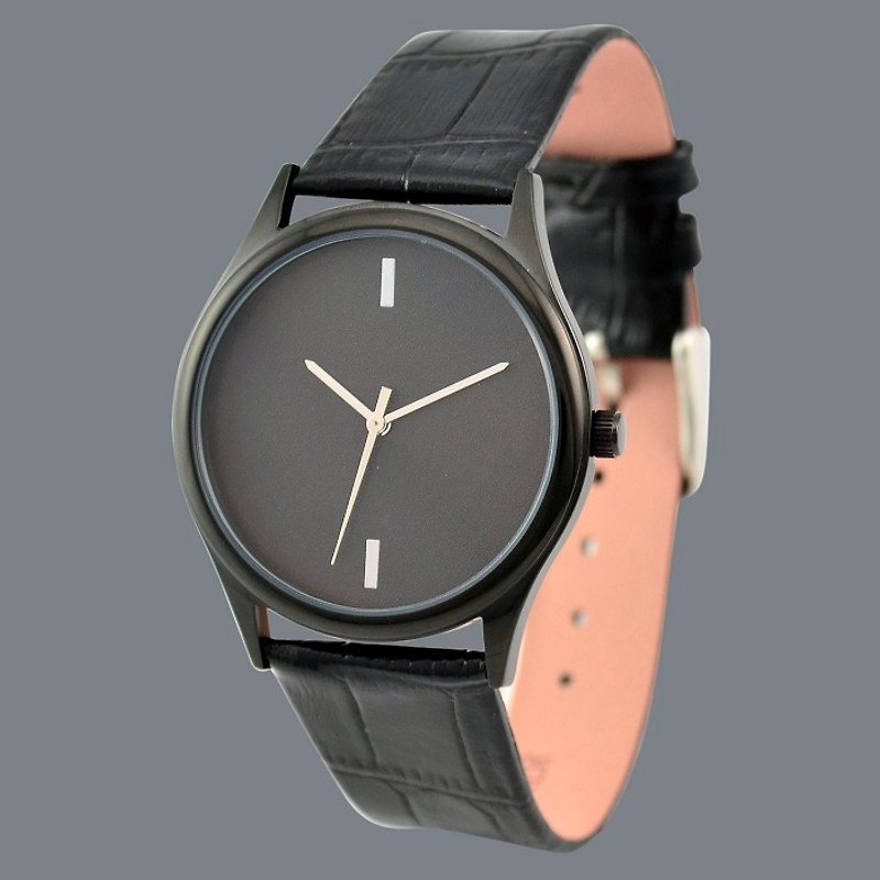 Simple Watch (Black) Free Shipping Worldwide - นาฬิกาผู้หญิง - โลหะ สีดำ
