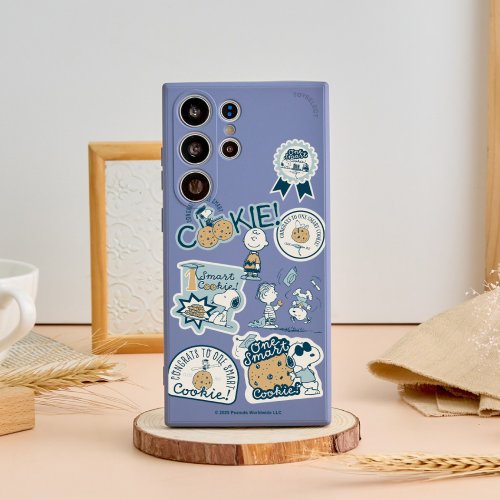 TOYSELECT SNOOPY史努比餅乾手帳純色矽膠SAMSUNG手機殼