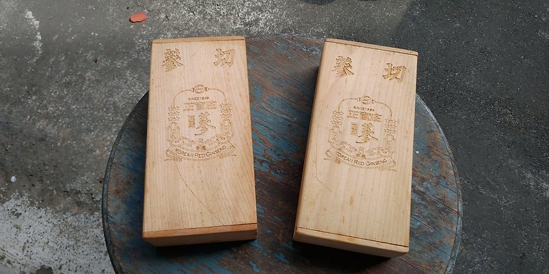 Early ginseng wooden box clamshell type (single price) - กล่องเก็บของ - ไม้ 
