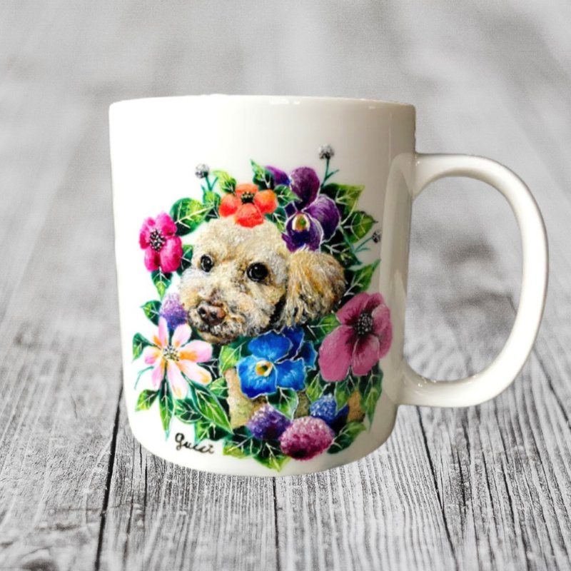 Miss you_Customization: Ten Thousand Flowers Mug Series - แก้ว - เครื่องลายคราม 