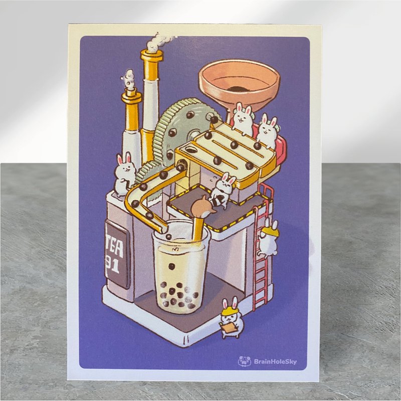 Animals postcards - Bubble Tea Factory - การ์ด/โปสการ์ด - กระดาษ 