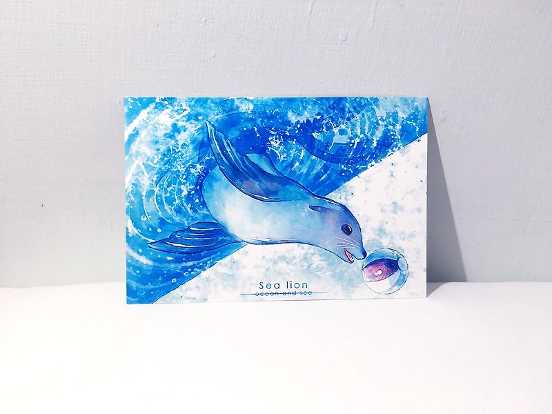 Ocean and Sea Season 2 Sea Lion/Double-sided postcard postcard - การ์ด/โปสการ์ด - กระดาษ 