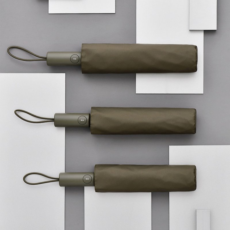 【T3 Lite シリーズ】自動オープン傘　折りたたみ　超撥水　晴雨兼用 - 傘・雨具 - 防水素材 グリーン