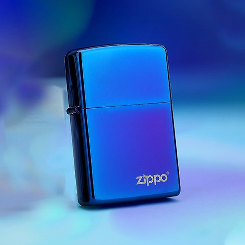 Zippo 【ZIPPO官方旗艦店】炫光靛青防風打火機 29899ZL