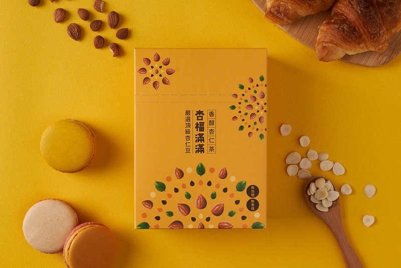 【杏福人參4件組】無糖 無香精 杏仁茶、花旗參穀粉飲 長輩禮物 - 養生/保健食品/飲品 - 其他材質 