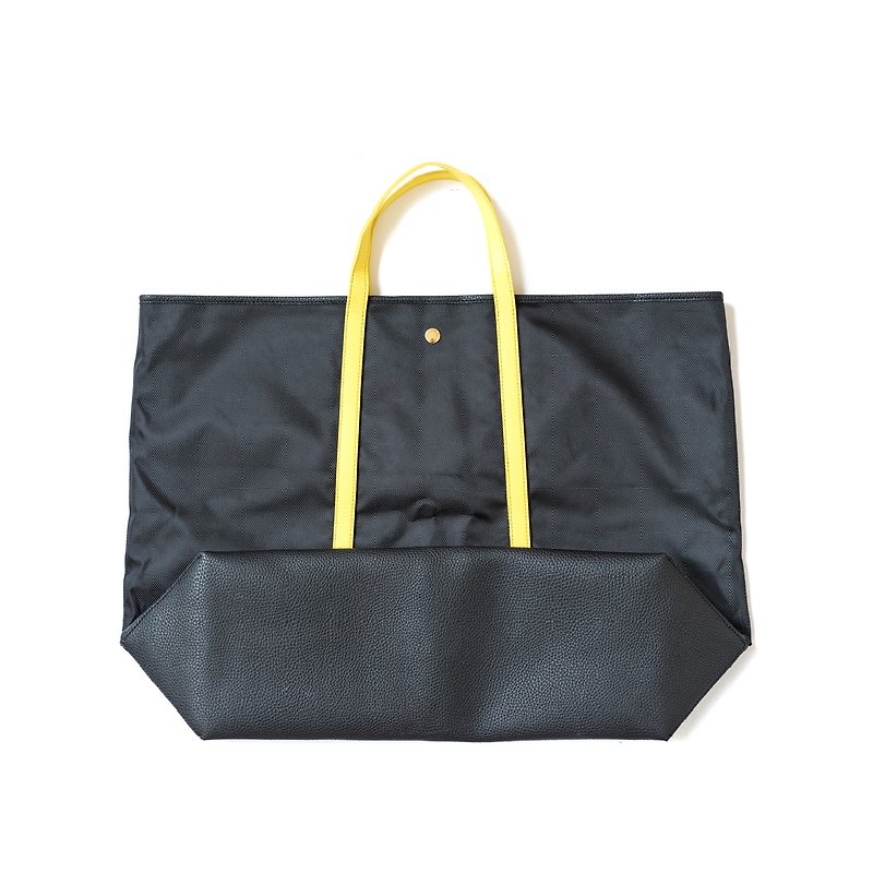 Patina Handcrafted Benjiro Tote Bag Travel Bag - Handbags & Totes - Waterproof Material Black