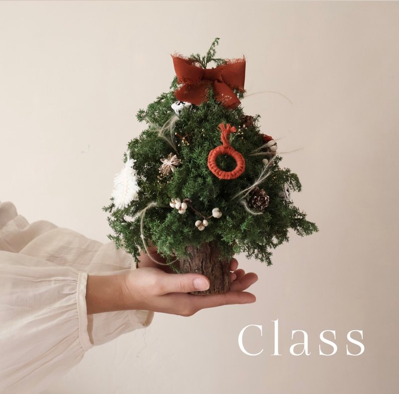 2024 Fresh Christmas Tree Experience Class Christmas Handicraft Class Corporate Experience Class Brand Cooperation Activities - จัดดอกไม้/ต้นไม้ - พืช/ดอกไม้ 