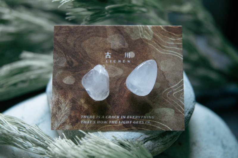 CRACK | 礦物系耳環 |  EARRINGS - 耳環/耳夾/耳骨夾 - 玉石 粉紅色