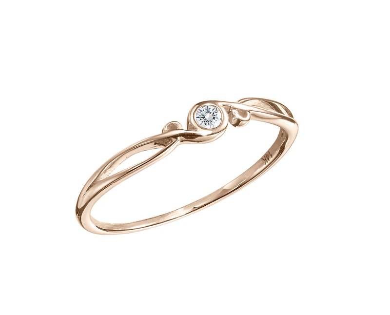 Diamond Engagement Ring, Diamond Wedding Ring for Women, Diamond Wedding Band - แหวนทั่วไป - เพชร สีทอง