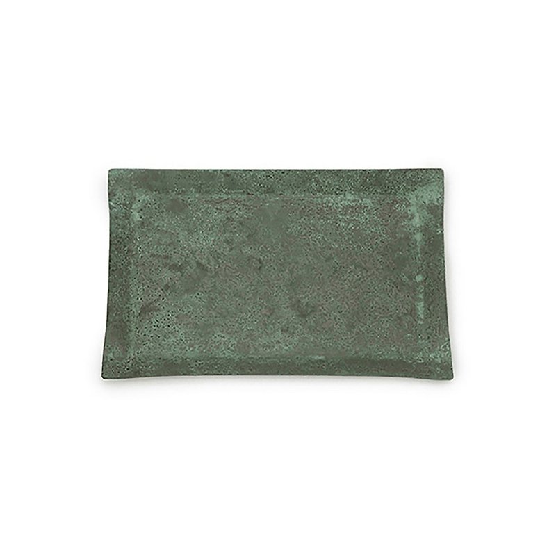 tone四方銅彩盤 銅綠(S) - 擺飾/家飾品 - 銅/黃銅 綠色