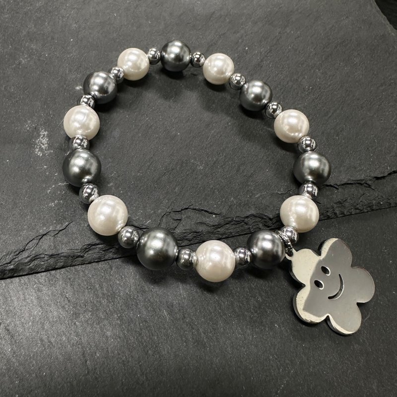 大銀花手鏈 - 手鍊/手環 - 其他金屬 銀色