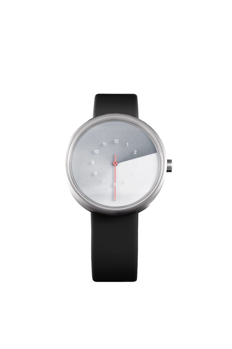 【Pinkoi別注・数量限定】世界初 時刻が隠れる 腕時計 シルバー Hidden Time Watch